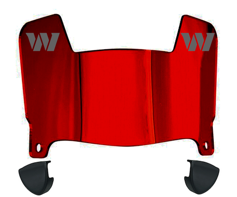 Washington Commanders Mini Football Helmet Visor Shield w/ Clips - PICK VISOR & LOGO COLOR