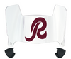 Washington Redskins Retro Mini Football Helmet Visor Shield w/ Clips - PICK VISOR & LOGO COLOR
