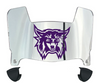 Weber State Wildcats Mini Football Helmet Visor Shield w/ Clips - PICK VISOR & LOGO COLOR
