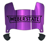 Weber State Wildcats Mini Football Helmet Visor Shield w/ Clips - PICK VISOR & LOGO COLOR
