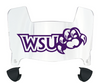Weber State Wildcats Mini Football Helmet Visor Shield w/ Clips - PICK VISOR & LOGO COLOR