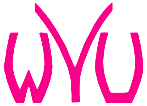 West Virginia Mountaineers Hot Pink Retro Throwback Logo Premium DieCut Vinyl Decal PICK SIZE
