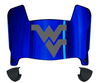 West Virginia Mountaineers Mini Football Helmet Visor Shield w/ Clips - PICK VISOR & LOGO COLOR