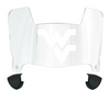 West Virginia Mountaineers Mini Football Helmet Visor Shield w/ Clips - PICK VISOR & LOGO COLOR
