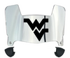 West Virginia Mountaineers Mini Football Helmet Visor Shield w/ Clips - PICK VISOR & LOGO COLOR