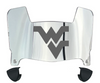 West Virginia Mountaineers Mini Football Helmet Visor Shield w/ Clips - PICK VISOR & LOGO COLOR