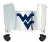 West Virginia Mountaineers Mini Football Helmet Visor Shield w/ Clips - PICK VISOR & LOGO COLOR