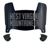West Virginia Mountaineers Mini Football Helmet Visor Shield w/ Clips - PICK VISOR & LOGO COLOR
