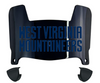 West Virginia Mountaineers Mini Football Helmet Visor Shield w/ Clips - PICK VISOR & LOGO COLOR