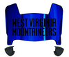 West Virginia Mountaineers Mini Football Helmet Visor Shield w/ Clips - PICK VISOR & LOGO COLOR