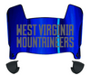 West Virginia Mountaineers Mini Football Helmet Visor Shield w/ Clips - PICK VISOR & LOGO COLOR