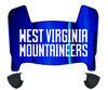 West Virginia Mountaineers Mini Football Helmet Visor Shield w/ Clips - PICK VISOR & LOGO COLOR