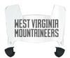 West Virginia Mountaineers Mini Football Helmet Visor Shield w/ Clips - PICK VISOR & LOGO COLOR