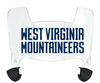 West Virginia Mountaineers Mini Football Helmet Visor Shield w/ Clips - PICK VISOR & LOGO COLOR
