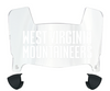 West Virginia Mountaineers Mini Football Helmet Visor Shield w/ Clips - PICK VISOR & LOGO COLOR