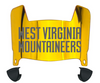 West Virginia Mountaineers Mini Football Helmet Visor Shield w/ Clips - PICK VISOR & LOGO COLOR