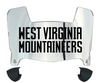West Virginia Mountaineers Mini Football Helmet Visor Shield w/ Clips - PICK VISOR & LOGO COLOR