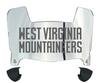 West Virginia Mountaineers Mini Football Helmet Visor Shield w/ Clips - PICK VISOR & LOGO COLOR