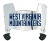 West Virginia Mountaineers Mini Football Helmet Visor Shield w/ Clips - PICK VISOR & LOGO COLOR