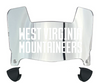 West Virginia Mountaineers Mini Football Helmet Visor Shield w/ Clips - PICK VISOR & LOGO COLOR