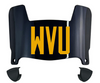 West Virginia Mountaineers Mini Football Helmet Visor Shield w/ Clips - PICK VISOR & LOGO COLOR