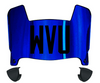 West Virginia Mountaineers Mini Football Helmet Visor Shield w/ Clips - PICK VISOR & LOGO COLOR