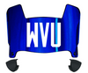 West Virginia Mountaineers Mini Football Helmet Visor Shield w/ Clips - PICK VISOR & LOGO COLOR