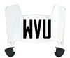 West Virginia Mountaineers Mini Football Helmet Visor Shield w/ Clips - PICK VISOR & LOGO COLOR