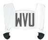 West Virginia Mountaineers Mini Football Helmet Visor Shield w/ Clips - PICK VISOR & LOGO COLOR
