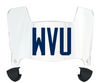 West Virginia Mountaineers Mini Football Helmet Visor Shield w/ Clips - PICK VISOR & LOGO COLOR