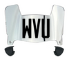 West Virginia Mountaineers Mini Football Helmet Visor Shield w/ Clips - PICK VISOR & LOGO COLOR