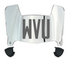 West Virginia Mountaineers Mini Football Helmet Visor Shield w/ Clips - PICK VISOR & LOGO COLOR