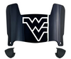 West Virginia Mountaineers Mini Football Helmet Visor Shield w/ Clips - PICK VISOR & LOGO COLOR