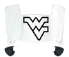 West Virginia Mountaineers Mini Football Helmet Visor Shield w/ Clips - PICK VISOR & LOGO COLOR