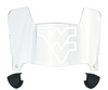 West Virginia Mountaineers Mini Football Helmet Visor Shield w/ Clips - PICK VISOR & LOGO COLOR