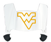 West Virginia Mountaineers Mini Football Helmet Visor Shield w/ Clips - PICK VISOR & LOGO COLOR