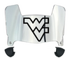 West Virginia Mountaineers Mini Football Helmet Visor Shield w/ Clips - PICK VISOR & LOGO COLOR