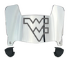 West Virginia Mountaineers Mini Football Helmet Visor Shield w/ Clips - PICK VISOR & LOGO COLOR