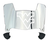 West Virginia Mountaineers Mini Football Helmet Visor Shield w/ Clips - PICK VISOR & LOGO COLOR