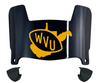 West Virginia Mountaineers Mini Football Helmet Visor Shield w/ Clips - PICK VISOR & LOGO COLOR