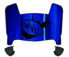 West Virginia Mountaineers Mini Football Helmet Visor Shield w/ Clips - PICK VISOR & LOGO COLOR