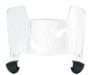 West Virginia Mountaineers Mini Football Helmet Visor Shield w/ Clips - PICK VISOR & LOGO COLOR