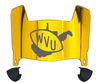 West Virginia Mountaineers Mini Football Helmet Visor Shield w/ Clips - PICK VISOR & LOGO COLOR