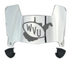 West Virginia Mountaineers Mini Football Helmet Visor Shield w/ Clips - PICK VISOR & LOGO COLOR