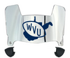 West Virginia Mountaineers Mini Football Helmet Visor Shield w/ Clips - PICK VISOR & LOGO COLOR