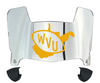West Virginia Mountaineers Mini Football Helmet Visor Shield w/ Clips - PICK VISOR & LOGO COLOR