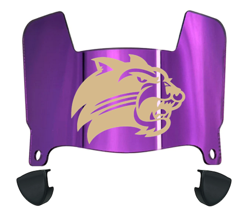 Western Carolina Catamounts Mini Football Helmet Visor Shield w/ Clips - PICK VISOR & LOGO COLOR
