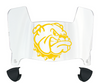 Western Illinois Leathernecks Mini Football Helmet Visor Shield w/ Clips - PICK VISOR & LOGO COLOR