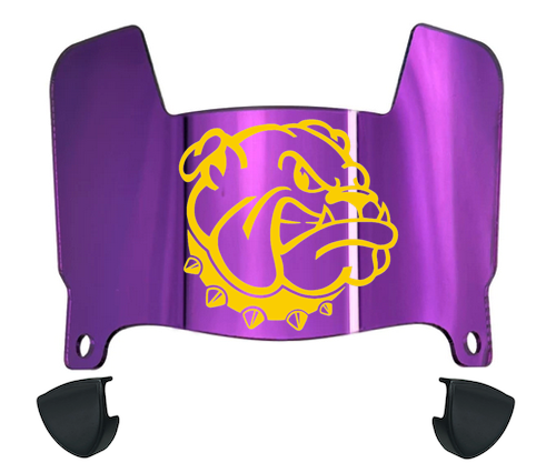 Western Illinois Leathernecks Mini Football Helmet Visor Shield w/ Clips - PICK VISOR & LOGO COLOR