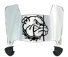 Western Illinois Leathernecks Mini Football Helmet Visor Shield w/ Clips - PICK VISOR & LOGO COLOR